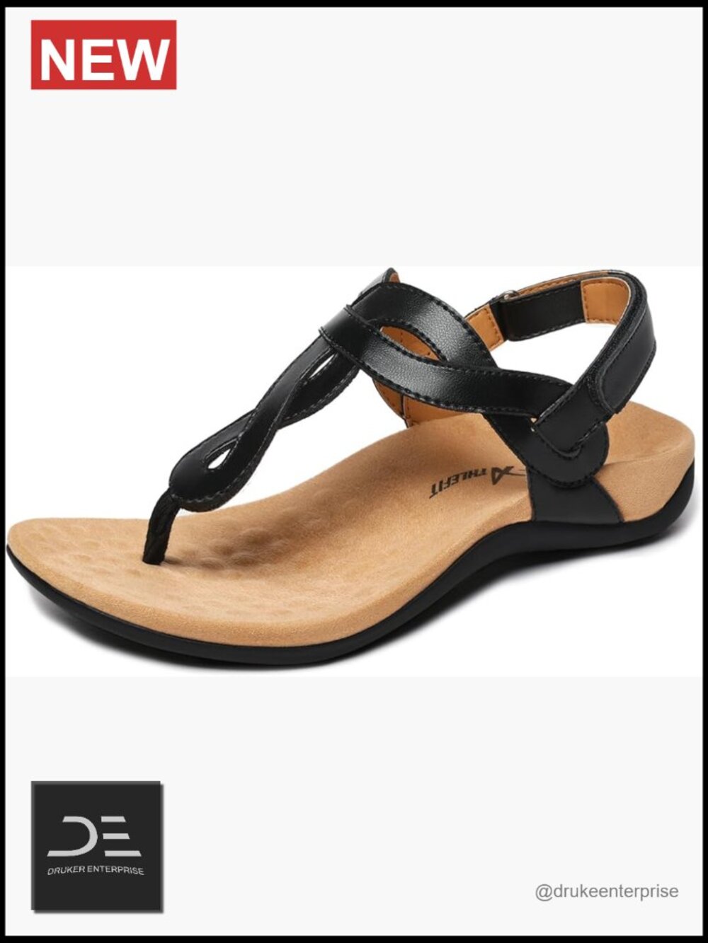 Orthopedic Arch Support T-Strap Thong Flat Sandals
